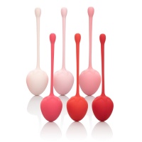 Набор необычных одинарных вагинальных шариков в виде клубники Kegel Training Set Strawberry 3,75 см (Цвет: Красный, арт. KEM092427)