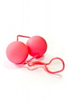 Вагинальные шарики на гибкой сцепке 3 см. (Цвет: Розовый, арт. BIO2K949APK BCD GP)