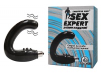 Массажер простаты Sex Expert 15 см. (Цвет: Черный, арт. BIOSEM-55001)