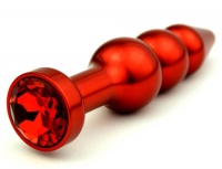 Красная пробка-ёлочка со стразом в основании, 11.2 см (Цвет: Розовый, арт. INS47431-MM)