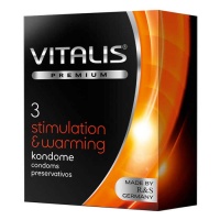 Презервативы согревающие - Vitalis, 3 шт (Арт. INS4348VP)