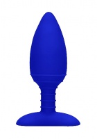 Анальный стимулятор Heating Anal Butt Plug Glow Blue SH-ELE015BLU