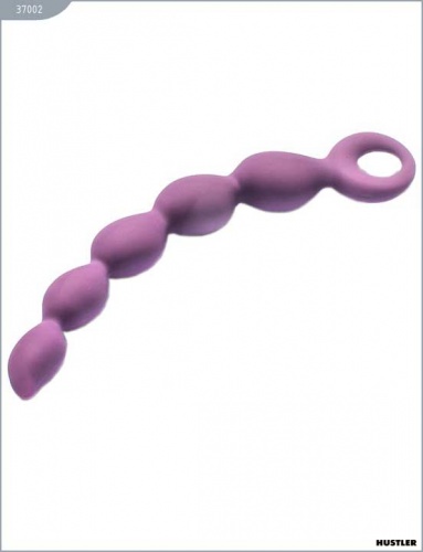 Анальная цепочка, фиолетовая, 28x218 мм